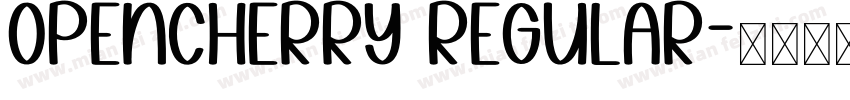 OpenCherry Regular字体转换